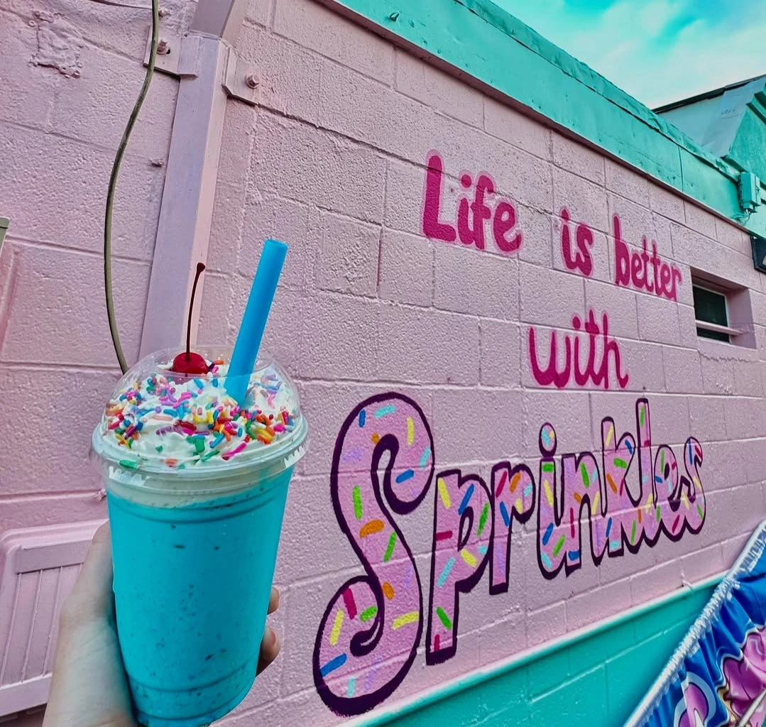 Grape soda float